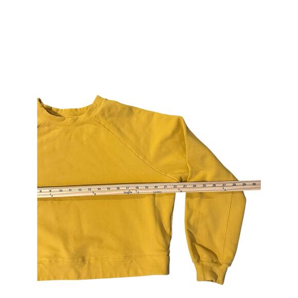 Born Primitive Cropped Crewneck Sweatshirt – Mustard Yellow Size L CrossFitStyle - Picture 6 of 8